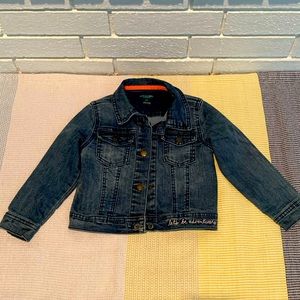 OshKosh B’gosh Girls Dark Denim Jean Jacket Button Down 5T